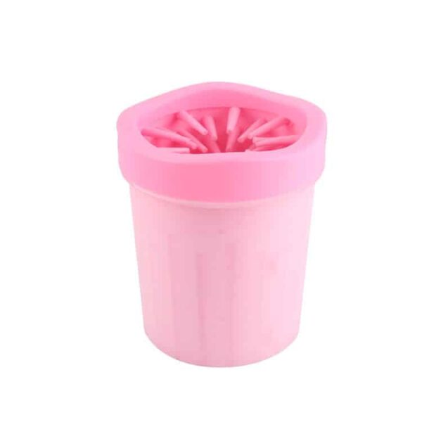 Kutya lábmosó pohár - mancsmosó - rózsaszín